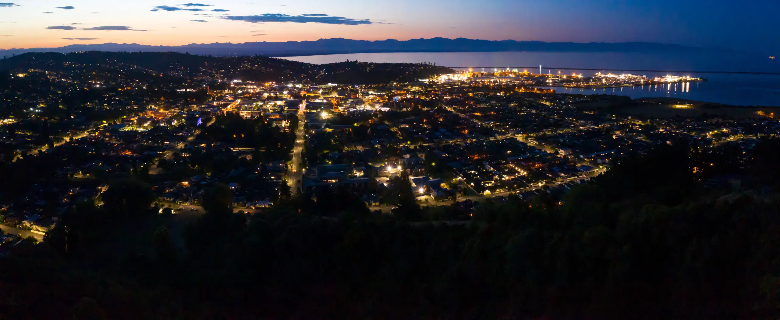 Nelson at night